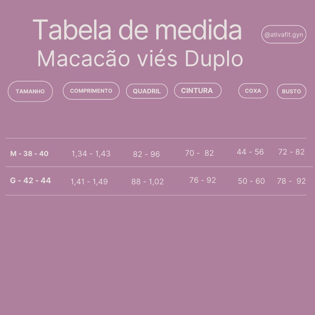 Macacão Vies Duplo Suplex Marinho