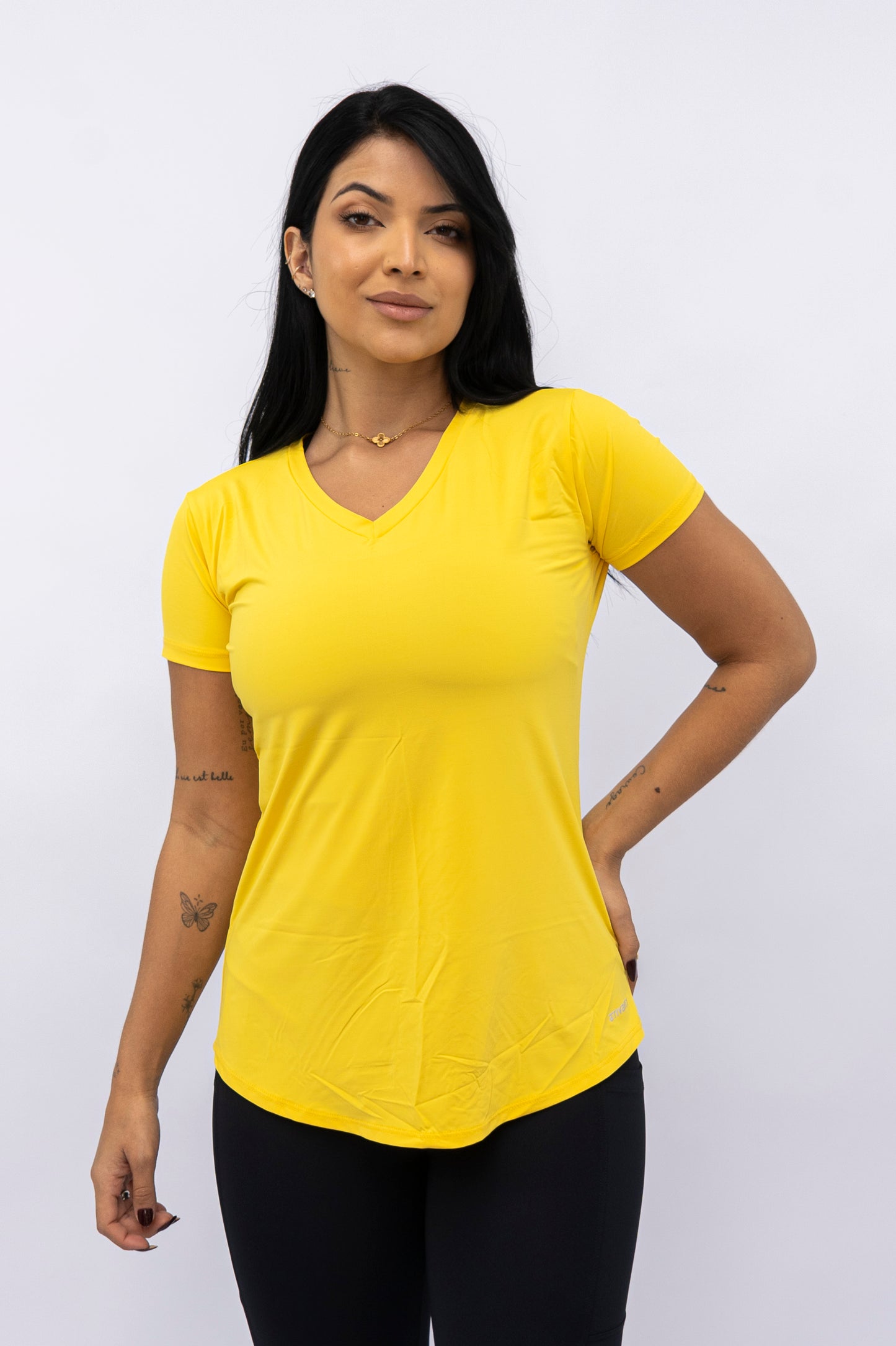 Blusa Mullet Gola V Amarela