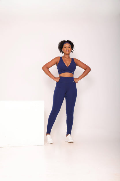 Cropped Body Alça Reta Marinho