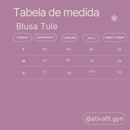 Blusa Mullet Tule Caprioska