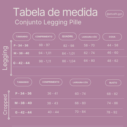 Conjunto Legging Pille Preto