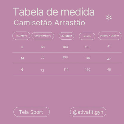 Camisetão Arrastão Cinza