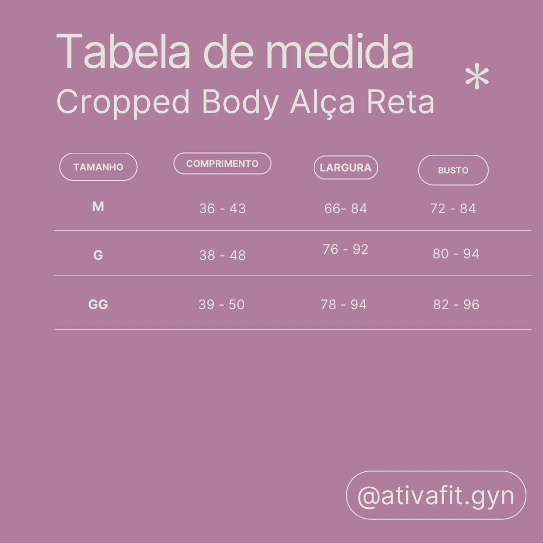 Cropped Body Alça Reta Marinho