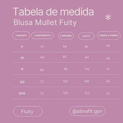 Blusa Mullet Gola V Roxo