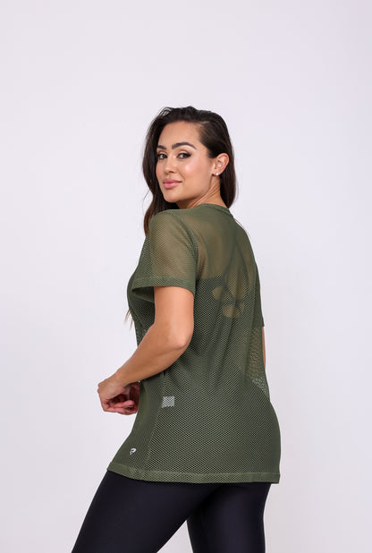 Camisetão Arrastão Verde Militar