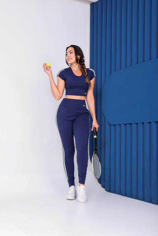 Conjunto Legging c/Bolso e Cropped Leticia
