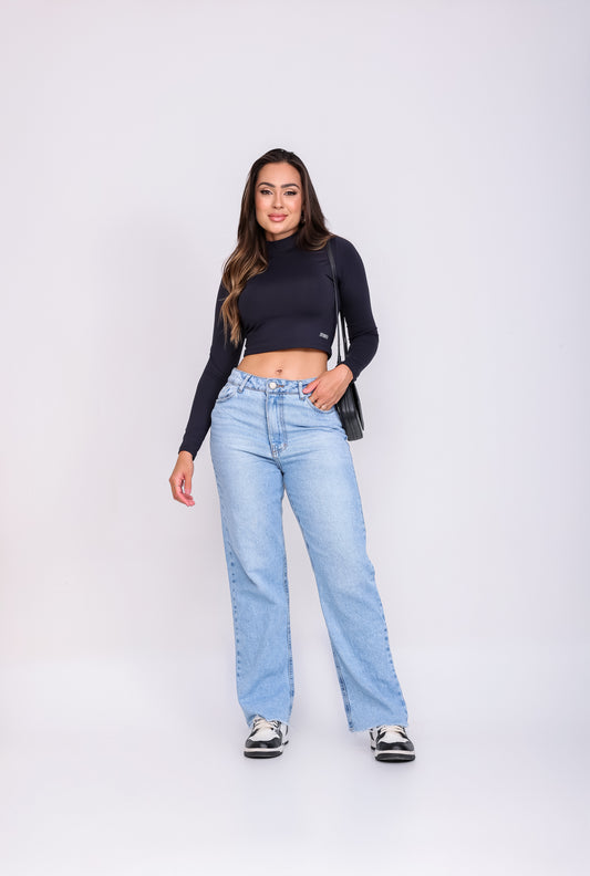 Cropped Cacharrel Preto