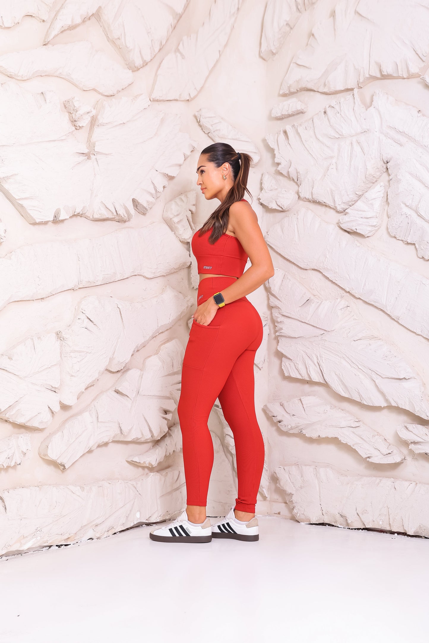 Conjunto Legging com bolso e Cropped Cherry