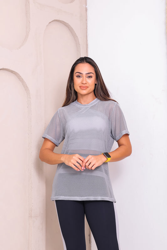 Camisetão Arrastão Cinza