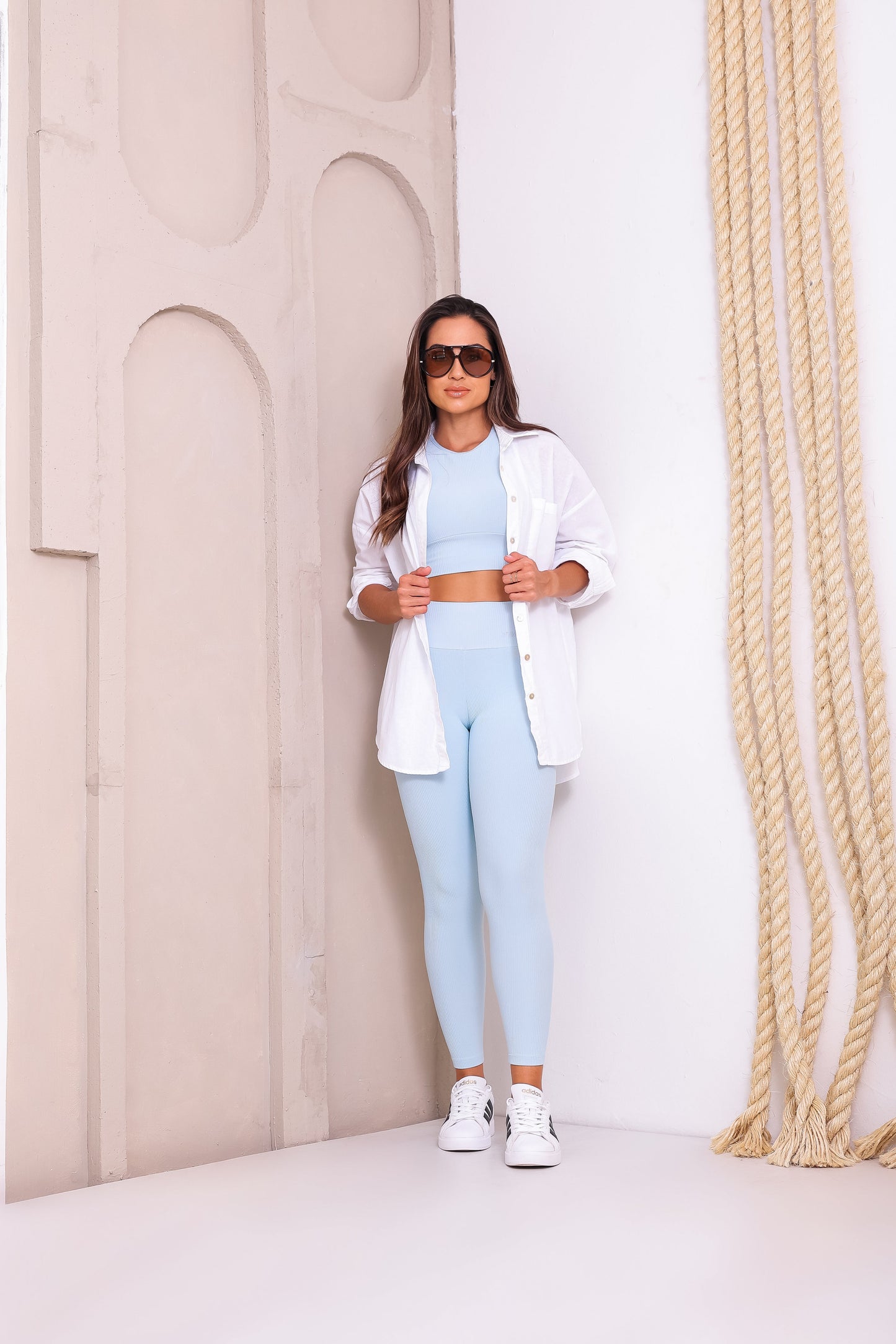 Conjunto Legging Pille C/Cropped Mood Blue