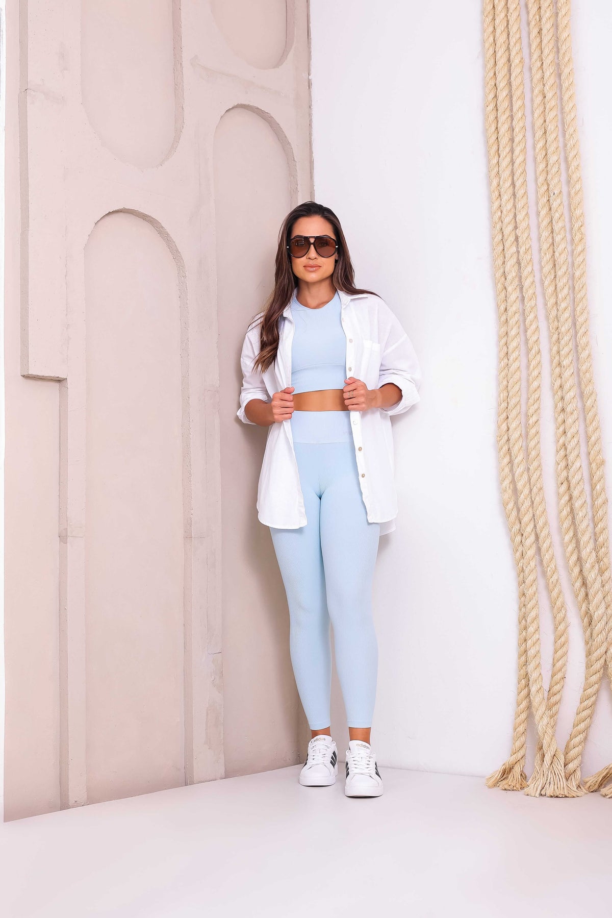 Conjunto Legging Pille C/Cropped Mood Blue