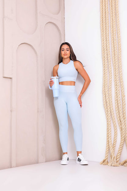 Conjunto Legging Pille C/Cropped Mood Blue