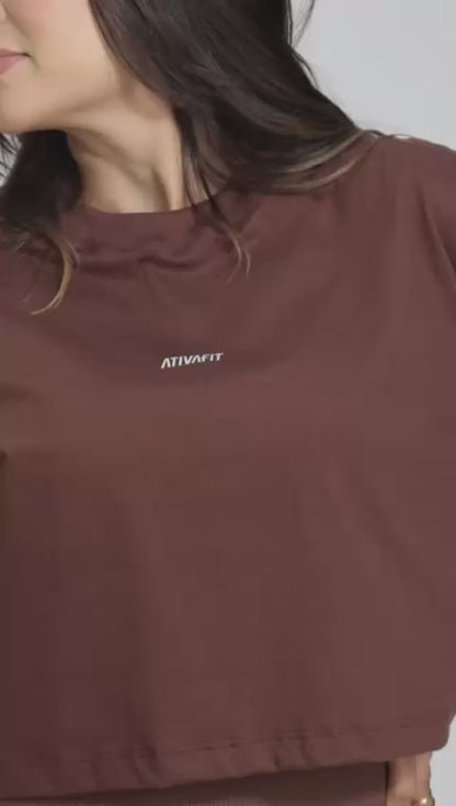 Cropped Oversized Off White