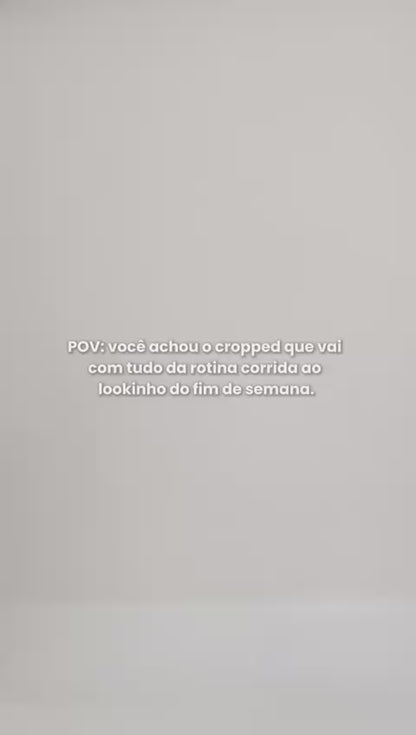 Cropped Cacharrel Preto