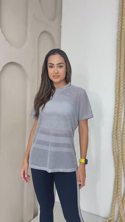 Camisetão Arrastão Cinza